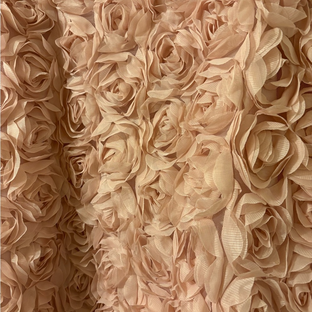 Pink Floral Textured Sweetheart Mini Dress - Picture 3 of 3